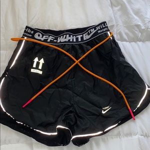 Black Off-White running shorts